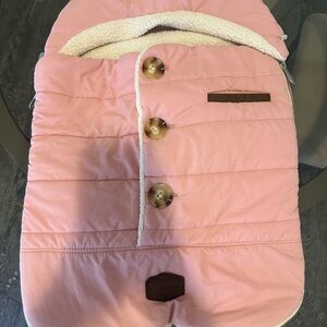 JJ Cole Pink Quilted Baby Car seat Cover